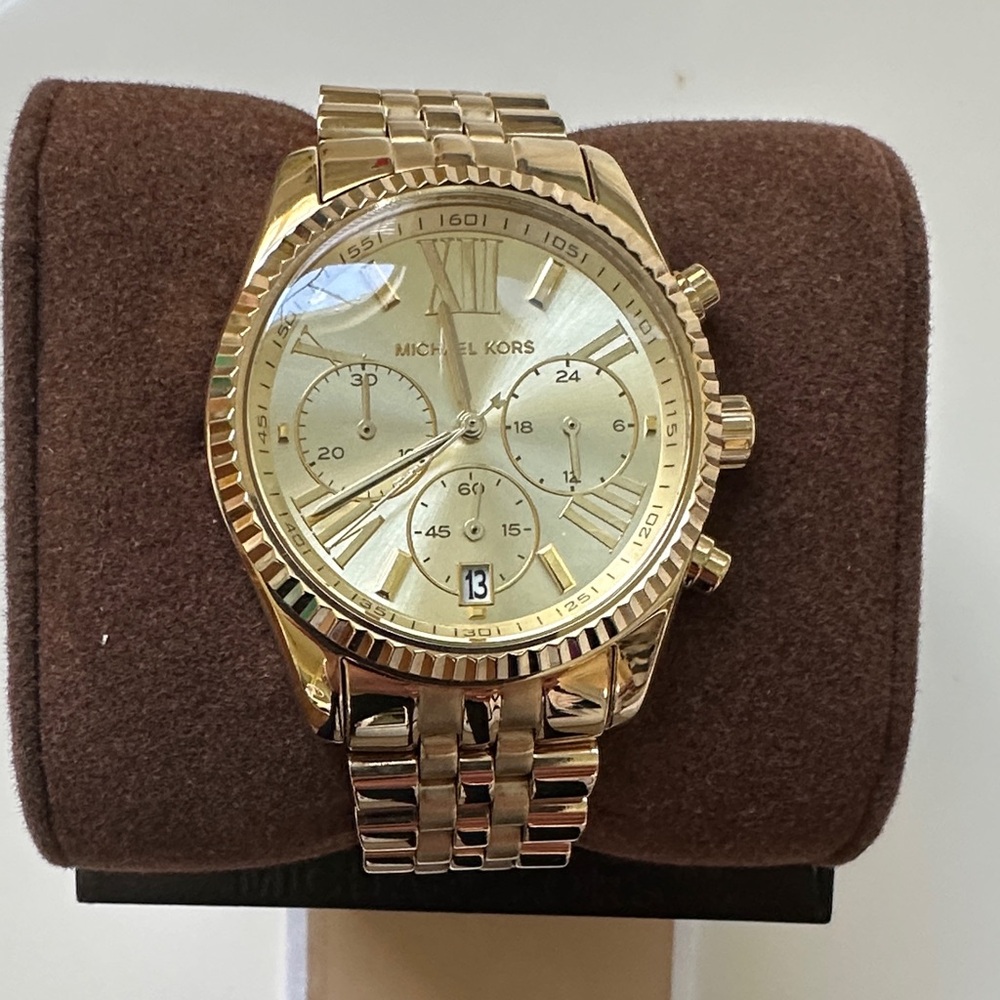 Michael Kors Gold-Tone Chronograph Watch
